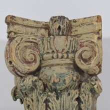 Carved wooden capital, France circa 1750