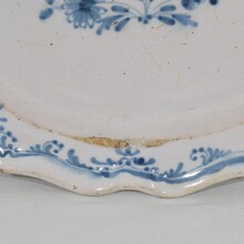 Glazed earthenware Rouen platter, France circa 1750