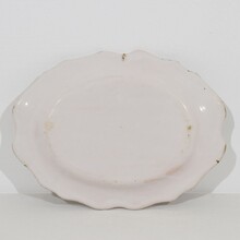 Glazed earthenware Rouen platter, France circa 1750