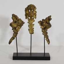 Hand carved oak ornaments, France circa 1750-1850