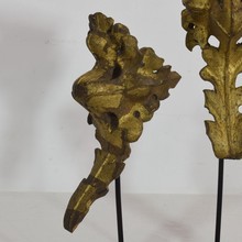 Hand carved oak ornaments, France circa 1750-1850