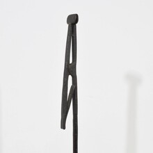 Hand forged iron candleholder, France circa 1700-1750