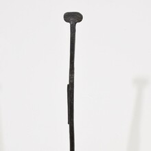 Hand forged iron candleholder, France circa 1700-1750