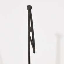 Hand forged iron candleholder, France circa 1700-1750