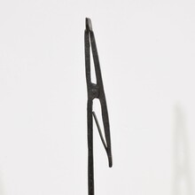 Hand forged iron candleholder, France circa 1700-1750