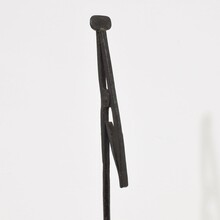 Hand forged iron candleholder, France circa 1700-1750