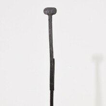 Hand forged iron candleholder, France circa 1700-1750