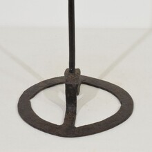 Hand forged iron candleholder, France circa 1700-1750