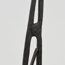 Hand forged iron candleholder, France circa 1700-1750