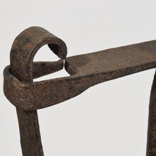 hand forged iron candleholder, France circa 1700-1750