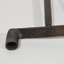 hand forged iron candleholder, France circa 1700-1750