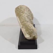 Marble baroque lamb of god fragment, France circa 1750- 1790