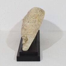 Marble baroque lamb of god fragment, France circa 1750- 1790