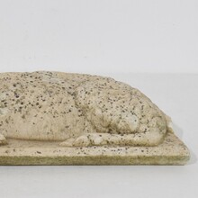 Marble baroque lamb of god fragment, France circa 1750- 1790