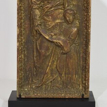 Wooden panel with mother Ann and Maria, France circa 1750