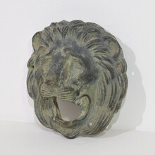 Bronze lion fountain head, France circa 1850-1900