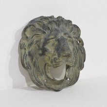 Bronze lion fountain head, France circa 1850-1900