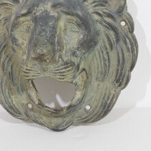 Bronze lion fountain head, France circa 1850-1900