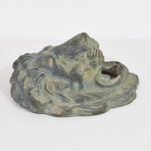 Bronze lion fountain head, France circa 1850-1900