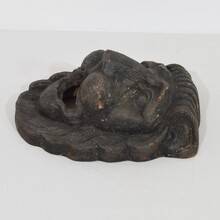 Cast iron lion fountain head, France circa 1850-1900