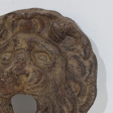 Cast iron lion fountain head, France circa 1850-1900