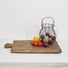 Giant wooden chopping or cutting board, France circa 1850-1900