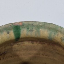 Green glazed ceramic confit jar/pot, France circa 1850-1900