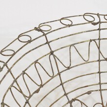 Iron wirework basket, France circa 1850-1900