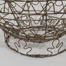 Iron wirework basket, France circa 1850-1900