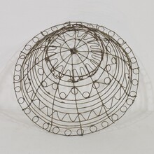 Iron wirework basket, France circa 1850-1900