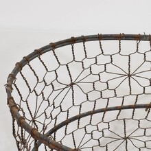 Iron wirework basket, France circa 1850-1900