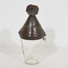 Rare metal lantern, France circa 1800-1850