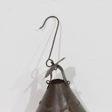 Rare metal lantern, France circa 1800-1850