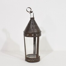 Rare metal lantern, France circa 1800-1850