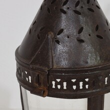 Rare metal lantern, France circa 1800-1850