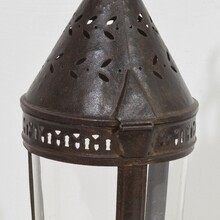 Rare metal lantern, France circa 1800-1850