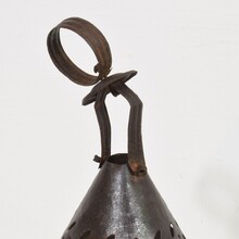 Rare metal lantern, France circa 1800-1850