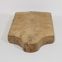 Thick wooden chopping or cutting board, France circa 1850-1900