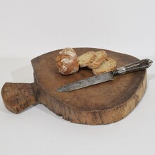 Thick wooden chopping or cutting board, France circa 1850-1900