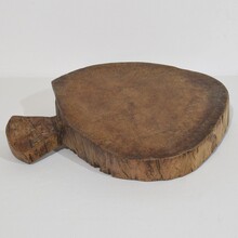 Thick wooden chopping or cutting board, France circa 1850-1900