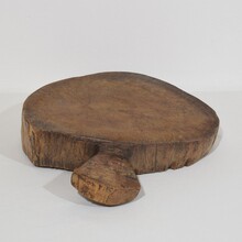 Thick wooden chopping or cutting board, France circa 1850-1900