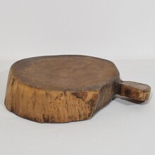 Thick wooden chopping or cutting board, France circa 1850-1900