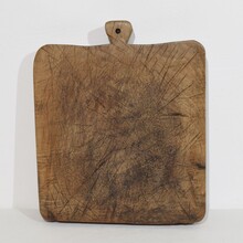 Thick wooden chopping or cutting board, France circa 1850-1900