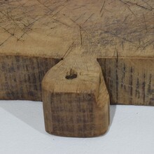 Thick wooden chopping or cutting board, France circa 1850-1900