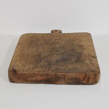 Thick wooden chopping or cutting board, France circa 1850-1900