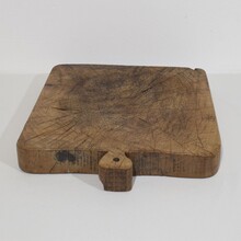 Thick wooden chopping or cutting board, France circa 1850-1900