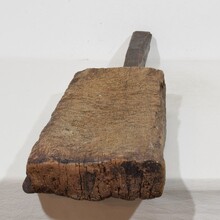 Thick wooden chopping or cutting board, France circa 1850-1900