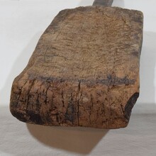 Thick wooden chopping or cutting board, France circa 1850-1900