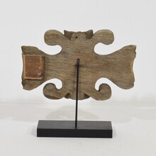 Weathered oak ornament, France circa 1850