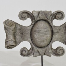 Weathered oak ornament, France circa 1850